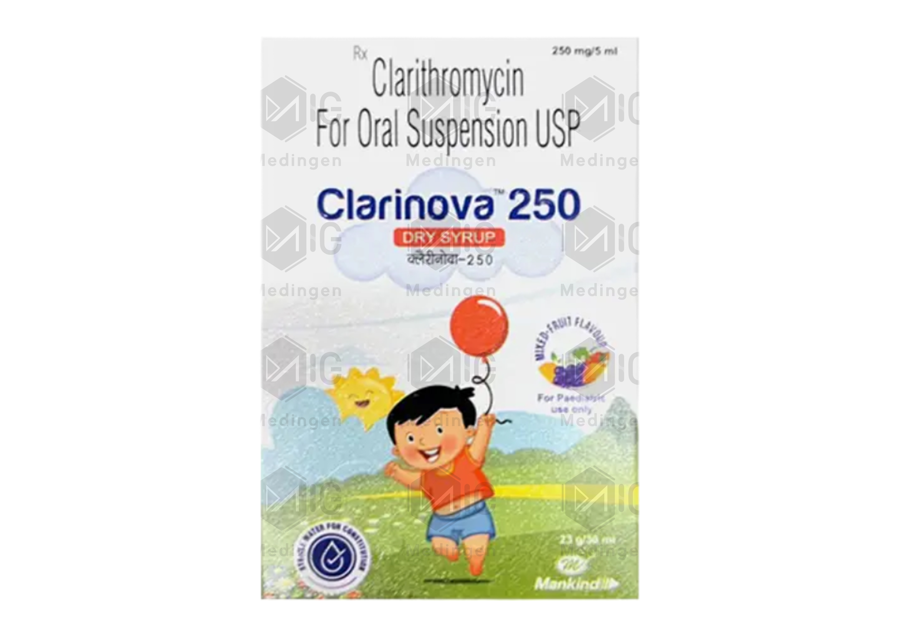 CLARINOVA 250MG SUSPENSION